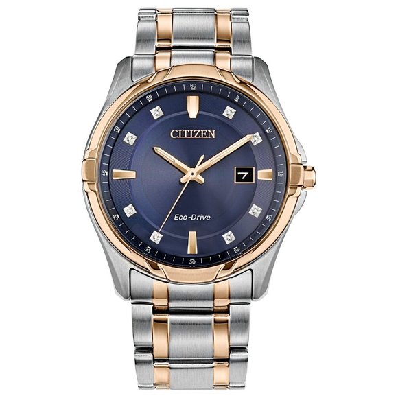 Mens Diamond Citizen 40mm Watch! New